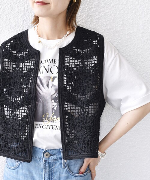 ＋81BRANCA（ハチイチブランカ）の「【SHIPS別注】81BRANCA:フォト ワイド TEE（Tシャツ/カットソー・レディース・ベージュ/オフホワイト/チャコールグレー・ONE SIZE）」の11枚目の写真