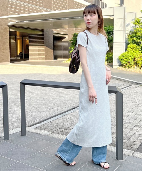 セール】【3サイズ展開】ワンポイント刺繍ワンピース