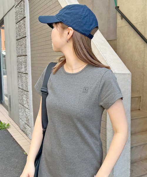 ABYS（アビス）の「【3サイズ展開】ワンポイント刺繍ワンピース（ワンピース・レディース・オートミール/ブラック/グレー・SMALL/MEDIUM/LARGE）」の6枚目の写真