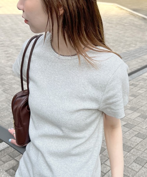 ABYS（アビス）の「【3サイズ展開】ワンポイント刺繍ワンピース（ワンピース・レディース・オートミール/ブラック/グレー・SMALL/MEDIUM/LARGE）」の15枚目の写真