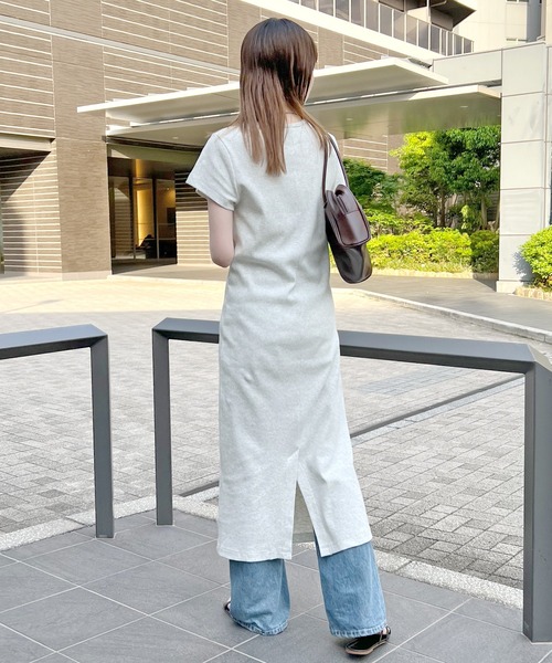 ABYS（アビス）の「【3サイズ展開】ワンポイント刺繍ワンピース（ワンピース・レディース・オートミール/ブラック/グレー・SMALL/MEDIUM/LARGE）」の16枚目の写真