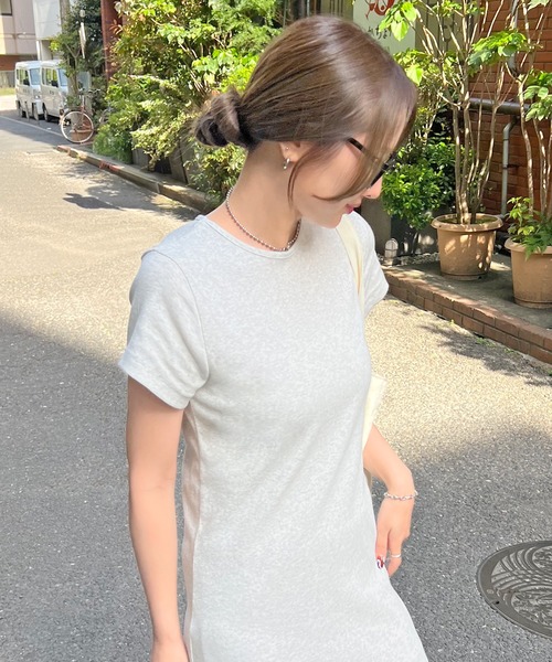 ABYS（アビス）の「【3サイズ展開】ワンポイント刺繍ワンピース（ワンピース・レディース・オートミール/ブラック/グレー・SMALL/MEDIUM/LARGE）」の22枚目の写真