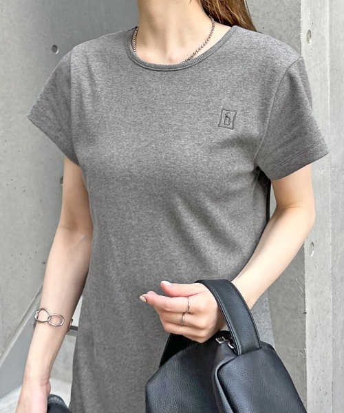 ABYS（アビス）の「【3サイズ展開】ワンポイント刺繍ワンピース（ワンピース・レディース・オートミール/ブラック/グレー・SMALL/MEDIUM/LARGE）」の10枚目の写真