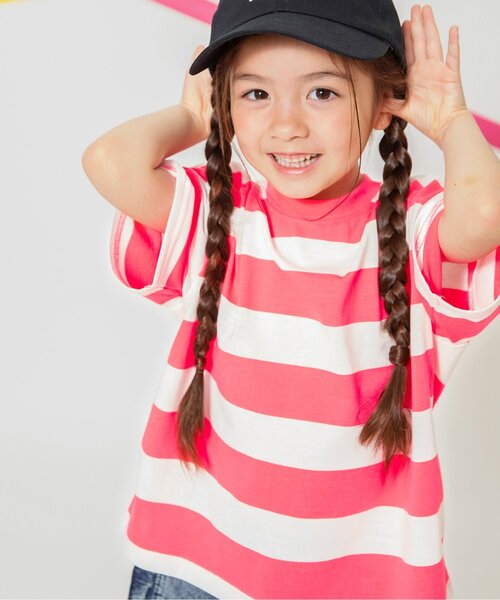 セール】【WEB限定/ジュニア対応】 ネオンボーダーTシャツ（Tシャツ
