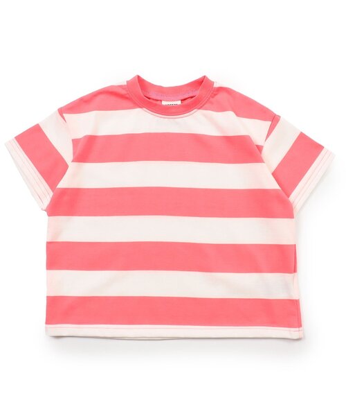 BREEZE（ブリーズ）の「【WEB限定/ジュニア対応】 ネオンボーダーTシャツ（Tシャツ/カットソー・キッズ・グリーン/ピンク/パープル/イエロー・80/90/100/110/120/130/140/150）」の14枚目の写真