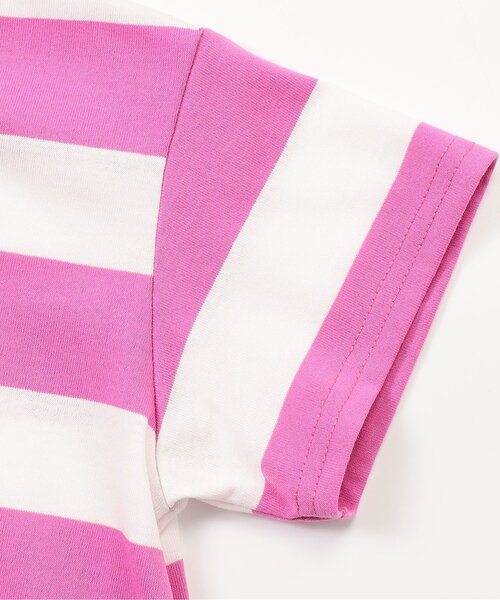 BREEZE（ブリーズ）の「【WEB限定/ジュニア対応】 ネオンボーダーTシャツ（Tシャツ/カットソー・キッズ・グリーン/ピンク/パープル/イエロー・80/90/100/110/120/130/140/150）」の21枚目の写真