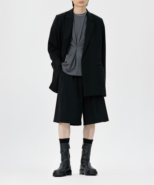 TWO TUCK WOOL WIDE SHORT TROUSERS（その他パンツ）｜LAPIIS