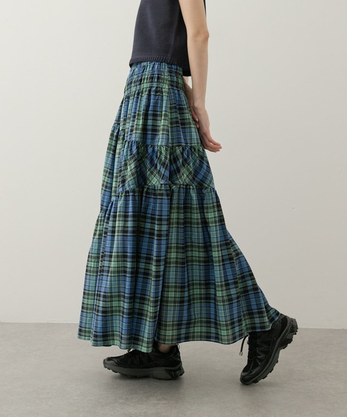 SENSE OF PLACE by URBAN RESEARCH（センスオブプレイスバイアーバンリサーチ）の「チェックボリュームスカート（スカート・レディース・ブルー系その他/ブラック系その他/レッド系その他・ONE）」の8枚目の写真