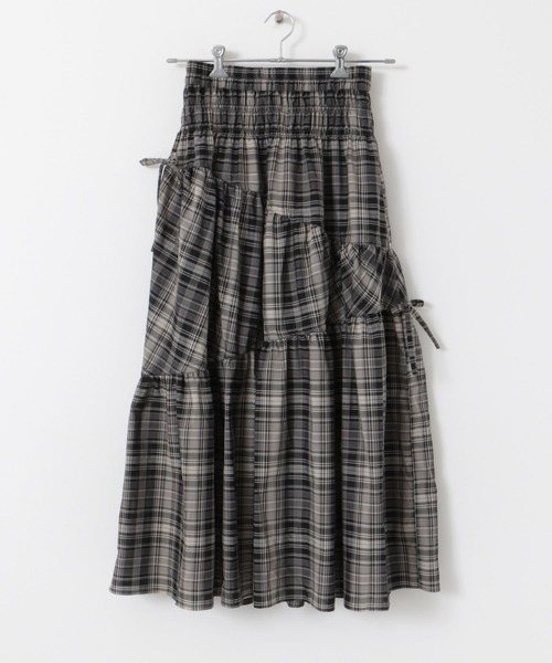 セール】チェックボリュームスカート（スカート）｜SENSE OF PLACE by