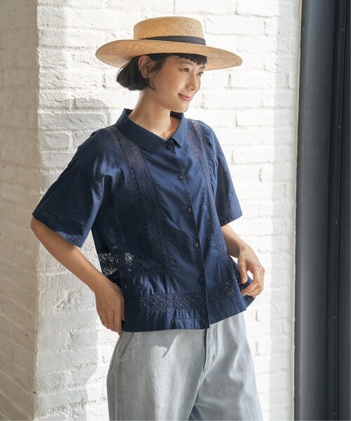 レース切り替えシャツ（シャツ/ブラウス）｜LBC（エルビーシー）の