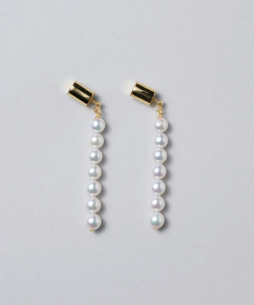 AYUS/アユス】Akoya pearl 7connet swing earrings P13/アコヤ