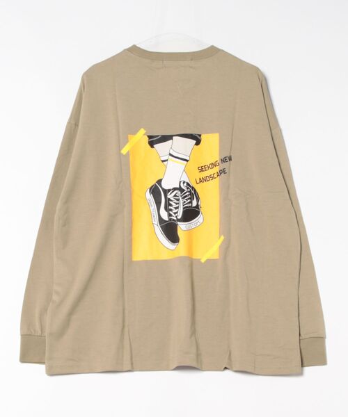ARCHIVER（アーカイバ）の「【Bk】天竺　プリントTシャツ（Tシャツ/カットソー・メンズ・ピンク/カーキ/ホワイト・LARGE/MEDIUM）」の5枚目の写真