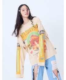 mushroom graphic long tee