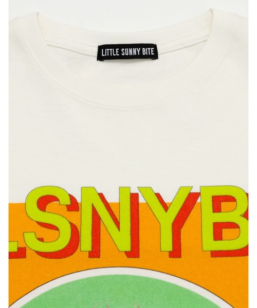 Little sunny bite(リトルサニーバイト)の「mushroom graphic long tee(Tシャツ/カットソー・レディース・ブラック/ベージュ/ホワイト・SMALL/MEDIUM)」の4枚目の写真