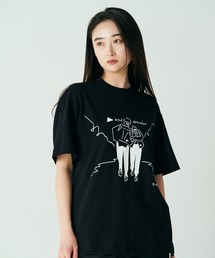and wander | and wander/アンドワンダー Yu Nagaba printed T Tシャツ(Tシャツ/カットソー)