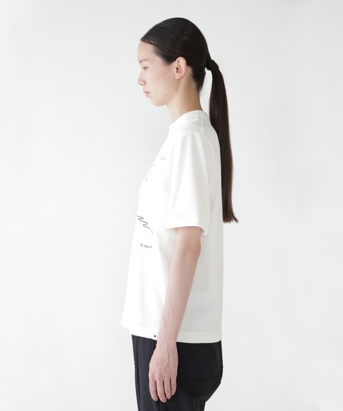 and wander(アンドワンダー)の「and wander/アンドワンダー Yu Nagaba printed T Tシャツ(Tシャツ/カットソー・メンズ・ホワイト/ブラック・XL)」の18枚目の写真