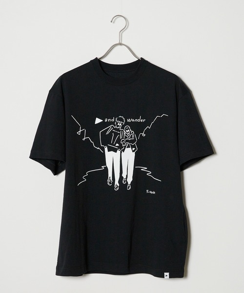 and wander(アンドワンダー)の「and wander/アンドワンダー Yu Nagaba printed T Tシャツ(Tシャツ/カットソー・メンズ・ホワイト/ブラック・XL)」の20枚目の写真