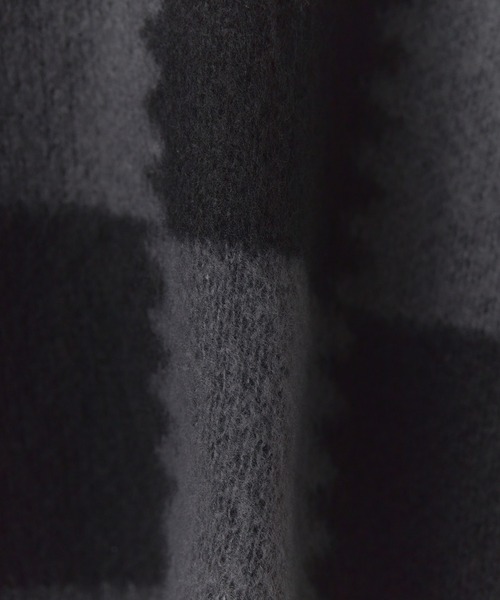 SUGGESTION(サジェッション)の「SUGGESTION/サジェッション チェッカークルーネックニット 冬服(ニット/セーター・メンズ・ブラック系2/グレー系1/ブラック系1・M/L)」の20枚目の写真