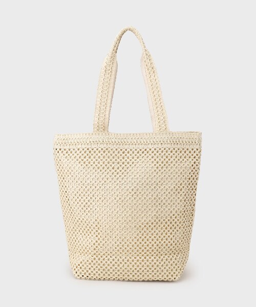 THE SHOP TK （ザ ショップ ティーケー ）の「カラーロゴ雑材トートバッグ（トートバッグ・レディース・ベージュ/アイボリー・00）」の6枚目の写真