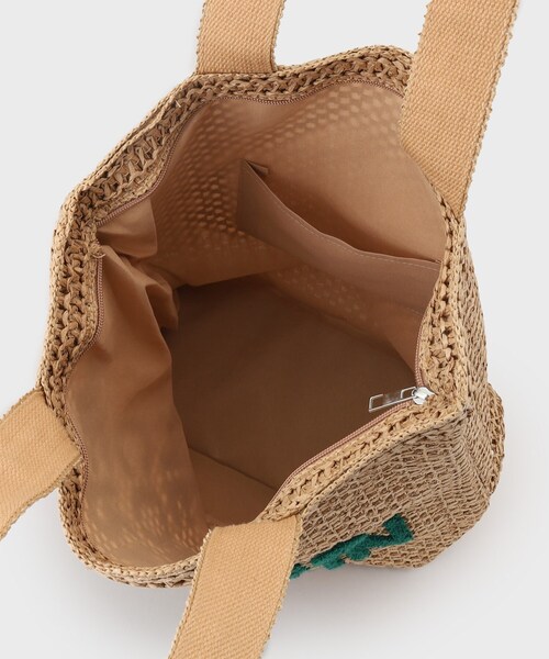 THE SHOP TK （ザ ショップ ティーケー ）の「カラーロゴ雑材トートバッグ（トートバッグ・レディース・ベージュ/アイボリー・00）」の9枚目の写真