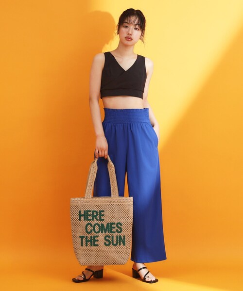 THE SHOP TK （ザ ショップ ティーケー ）の「カラーロゴ雑材トートバッグ（トートバッグ・レディース・ベージュ/アイボリー・00）」の13枚目の写真