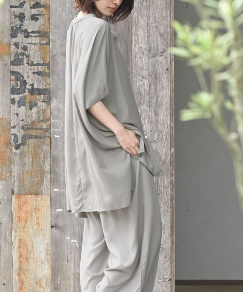 rps（アールピーエス）の「レンチング接触冷感チュニック（チュニック・レディース・カーキ/ブラック/オフホワイト・フリー）」の10枚目の写真