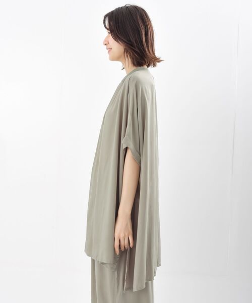 rps（アールピーエス）の「レンチング接触冷感チュニック（チュニック・レディース・カーキ/ブラック/オフホワイト・フリー）」の13枚目の写真