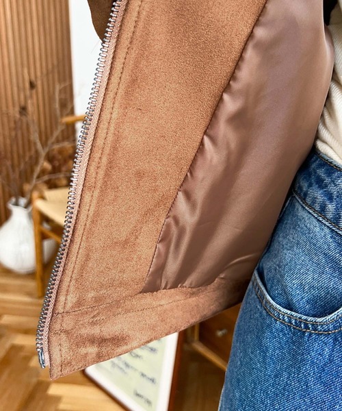 美品✨NOBLE 2WAYダブルカラーショートブルゾン　フリーサイズ ソフトダブルフェイスショートブルゾン - SOÉJU online store｜上質な