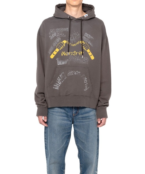 Mendrill X GS. Distressed Hoodie（スウェット）｜Mendrill