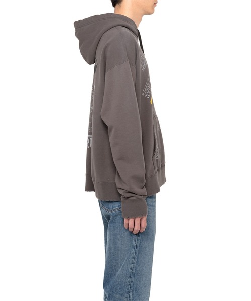 大人気♪【MIHARAYASUHIRO】Mendrill X GS. Distressed Hoodie Mendrill X GS. Distressed Hoodie（スウェット）｜Mendrill