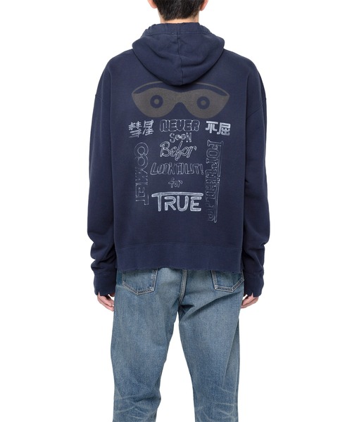 Mendrill X GS. Distressed Hoodie（スウェット）｜Mendrill