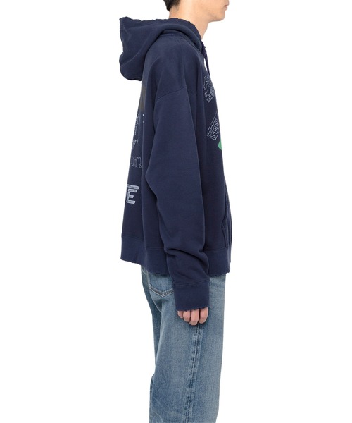 大人気♪【MIHARAYASUHIRO】Mendrill X GS. Distressed Hoodie Mendrill X GS. Distressed Hoodie（スウェット）｜Mendrill