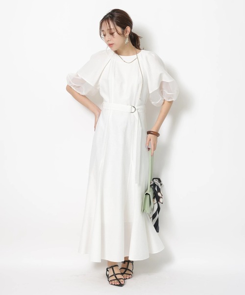 JUSGLITTY（ジャスグリッティー）の「5分袖ジャガードワンピース