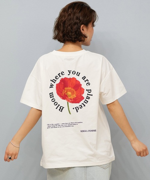 ムラサキスポーツ（ムラサキスポーツ）の「RIKKA FEMME/リッカファム Tシャツ/吸湿速乾/着るUVケア RF25HS11（Tシャツ/カットソー・レディース・イエロー/ピンク/ホワイト×ブラック/ホワイト×ブルー・FREE）」の3枚目の写真