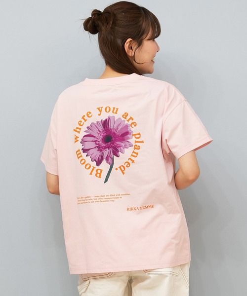 ムラサキスポーツ（ムラサキスポーツ）の「RIKKA FEMME/リッカファム Tシャツ/吸湿速乾/着るUVケア RF25HS11（Tシャツ/カットソー・レディース・イエロー/ピンク/ホワイト×ブラック/ホワイト×ブルー・FREE）」の4枚目の写真