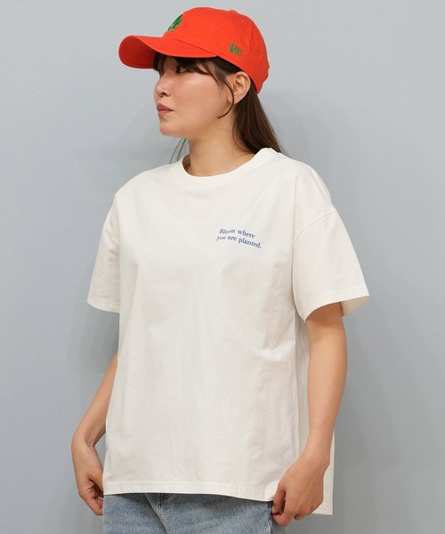 ムラサキスポーツ（ムラサキスポーツ）の「RIKKA FEMME/リッカファム Tシャツ/吸湿速乾/着るUVケア RF25HS11（Tシャツ/カットソー・レディース・イエロー/ピンク/ホワイト×ブラック/ホワイト×ブルー・FREE）」の5枚目の写真
