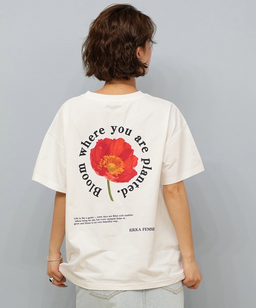 ムラサキスポーツ（ムラサキスポーツ）の「RIKKA FEMME/リッカファム Tシャツ/吸湿速乾/着るUVケア RF25HS11（Tシャツ/カットソー・レディース・イエロー/ピンク/ホワイト×ブラック/ホワイト×ブルー・FREE）」の11枚目の写真