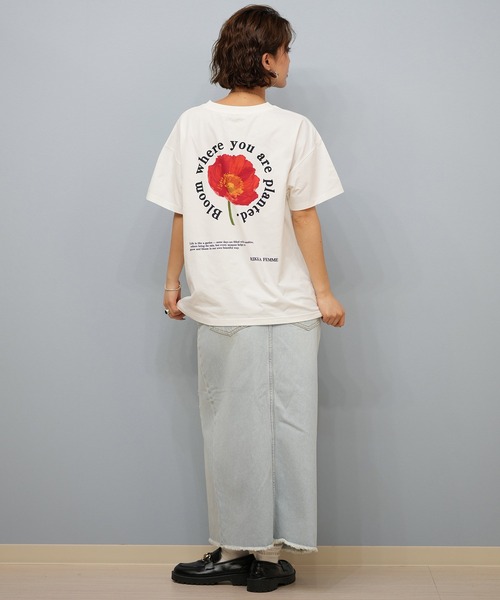 ムラサキスポーツ（ムラサキスポーツ）の「RIKKA FEMME/リッカファム Tシャツ/吸湿速乾/着るUVケア RF25HS11（Tシャツ/カットソー・レディース・イエロー/ピンク/ホワイト×ブラック/ホワイト×ブルー・FREE）」の13枚目の写真