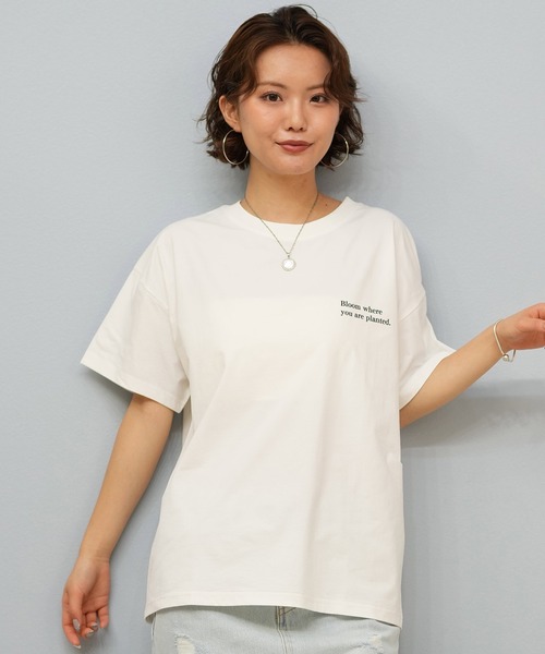 ムラサキスポーツ（ムラサキスポーツ）の「RIKKA FEMME/リッカファム Tシャツ/吸湿速乾/着るUVケア RF25HS11（Tシャツ/カットソー・レディース・イエロー/ピンク/ホワイト×ブラック/ホワイト×ブルー・FREE）」の10枚目の写真