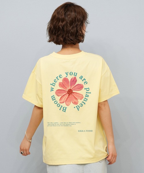 ムラサキスポーツ（ムラサキスポーツ）の「RIKKA FEMME/リッカファム Tシャツ/吸湿速乾/着るUVケア RF25HS11（Tシャツ/カットソー・レディース・イエロー/ピンク/ホワイト×ブラック/ホワイト×ブルー・FREE）」の15枚目の写真