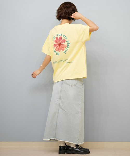 ムラサキスポーツ（ムラサキスポーツ）の「RIKKA FEMME/リッカファム Tシャツ/吸湿速乾/着るUVケア RF25HS11（Tシャツ/カットソー・レディース・イエロー/ピンク/ホワイト×ブラック/ホワイト×ブルー・FREE）」の18枚目の写真