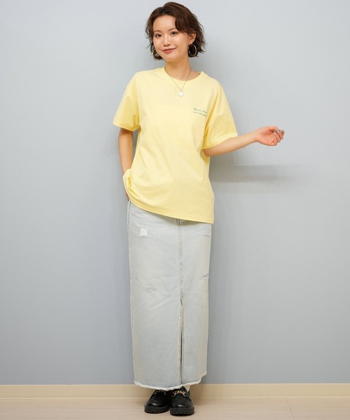 ムラサキスポーツ（ムラサキスポーツ）の「RIKKA FEMME/リッカファム Tシャツ/吸湿速乾/着るUVケア RF25HS11（Tシャツ/カットソー・レディース・イエロー/ピンク/ホワイト×ブラック/ホワイト×ブルー・FREE）」の16枚目の写真