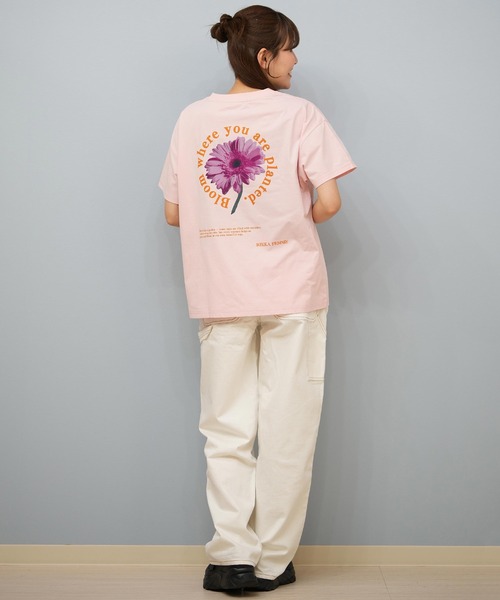 ムラサキスポーツ（ムラサキスポーツ）の「RIKKA FEMME/リッカファム Tシャツ/吸湿速乾/着るUVケア RF25HS11（Tシャツ/カットソー・レディース・イエロー/ピンク/ホワイト×ブラック/ホワイト×ブルー・FREE）」の22枚目の写真