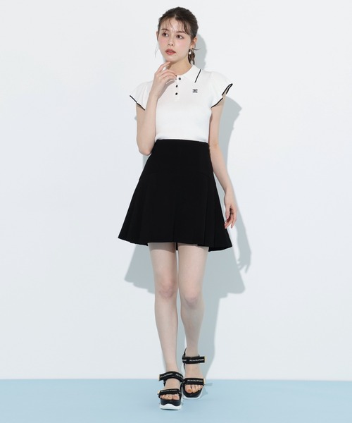 ニット セーター フリル袖ポロニット レディース ◇フリル袖ポロニット（ニット/セーター）｜JILL by JILL STUART