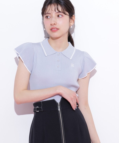 ◇フリル袖ポロニット（ニット/セーター）｜JILL by JILL STUART