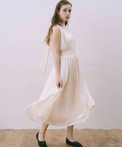 Luan(ルアン)の「【Luan】SHINY FLARE SKIRT/シャイニーフレアスカート(スカート・レディース・アイボリー/ブラウン・0/1)」の9枚目の写真
