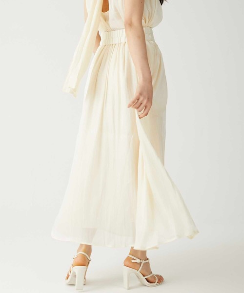 Luan(ルアン)の「【Luan】SHINY FLARE SKIRT/シャイニーフレアスカート(スカート・レディース・アイボリー/ブラウン・0/1)」の13枚目の写真