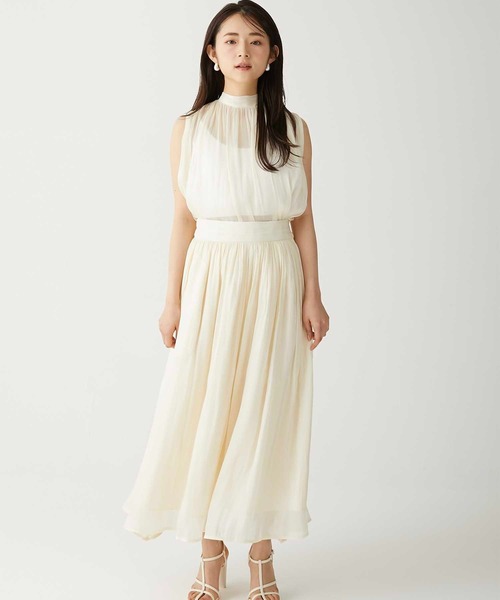 Luan(ルアン)の「【Luan】SHINY FLARE SKIRT/シャイニーフレアスカート(スカート・レディース・アイボリー/ブラウン・0/1)」の15枚目の写真