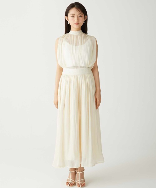 Luan(ルアン)の「【Luan】SHINY FLARE SKIRT/シャイニーフレアスカート(スカート・レディース・アイボリー/ブラウン・0/1)」の12枚目の写真