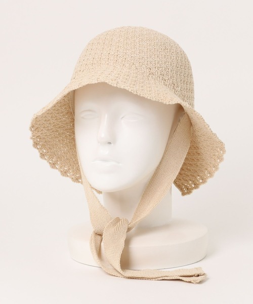 Right-on(ライトオン)の「【HONEYSUCKLE ROSE】サーモハット(ハット・レディース・ライトベージュ/ブラック・ONE SIZE)」の9枚目の写真